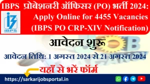 IBPS PO Notification 2024 Out Apply Online for 4455 Vacancies