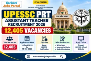 UPESSC PRT Assistant Teacher Recruitment 2026